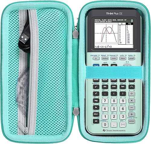 Khanka Funda Stroage para calculadora gráfica de color Texas Instruments TI - 84 PythonTI-83 PlusTI-84 PlusTI-84 Plus CE Color Graphing, solo funda