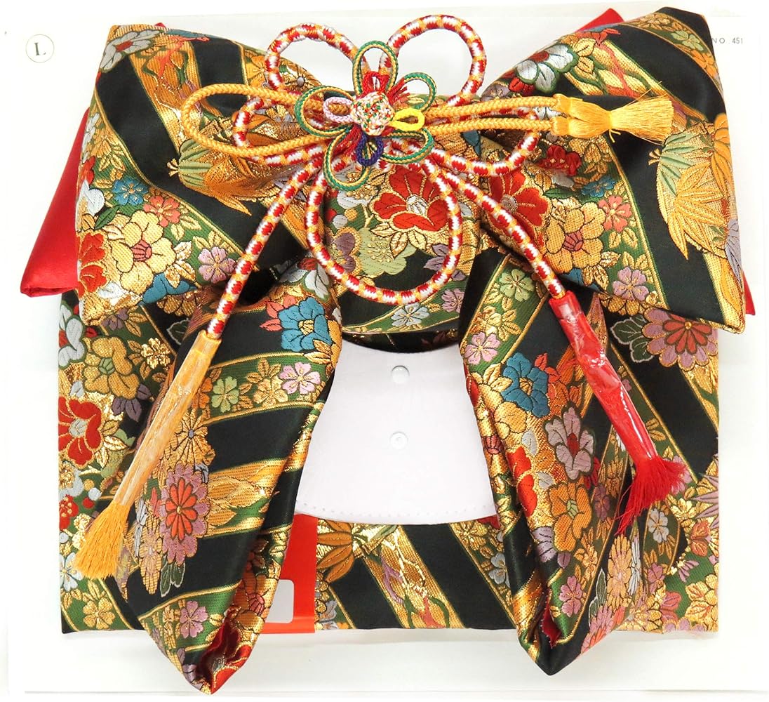 Amazon | [京都室町st．] 七五三 7歳 帯 セット 結び帯 はこせこ ペア