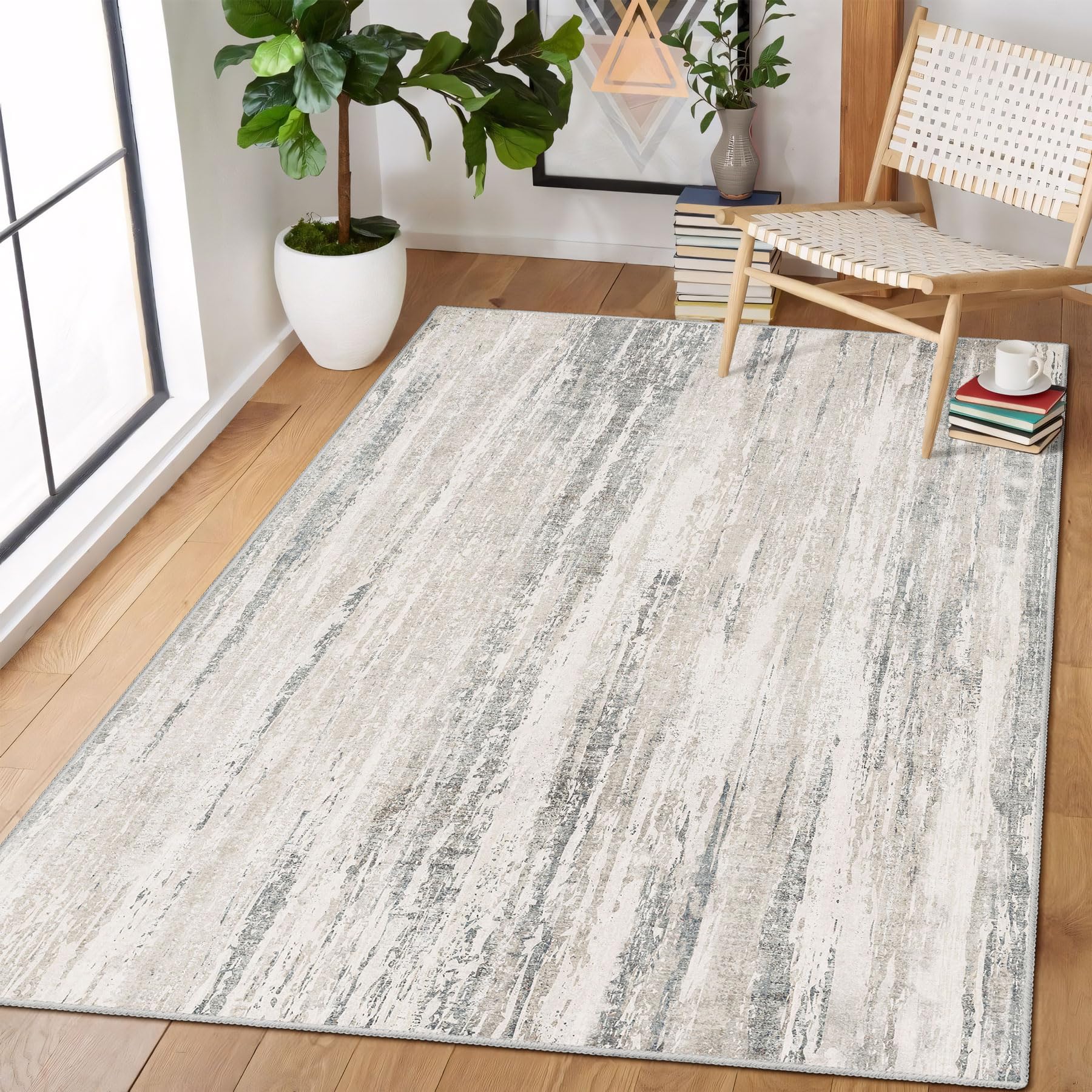 LLL　MIYOSHI RUG “FOOT STEP RUG” ホワイト Amazon.com: MUJOO 3x5 Rug Washable,Entryway Rug Small Area Rugs
