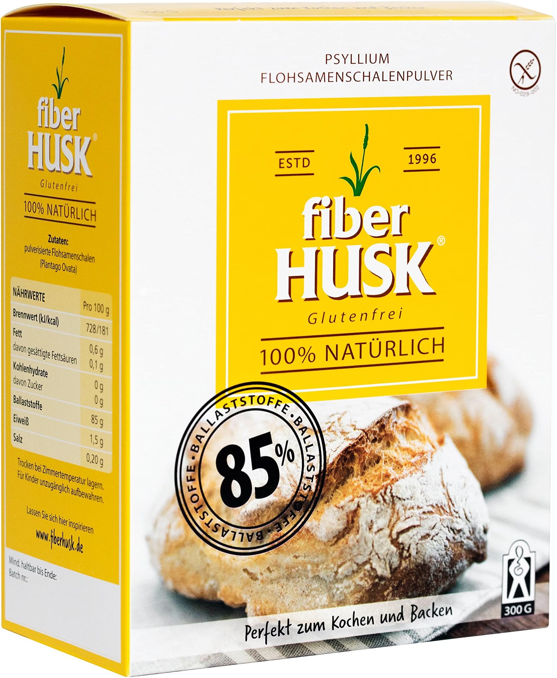 Husk Fibre Psyllium Seed Husks Ground Powder 300 g Pack of 1