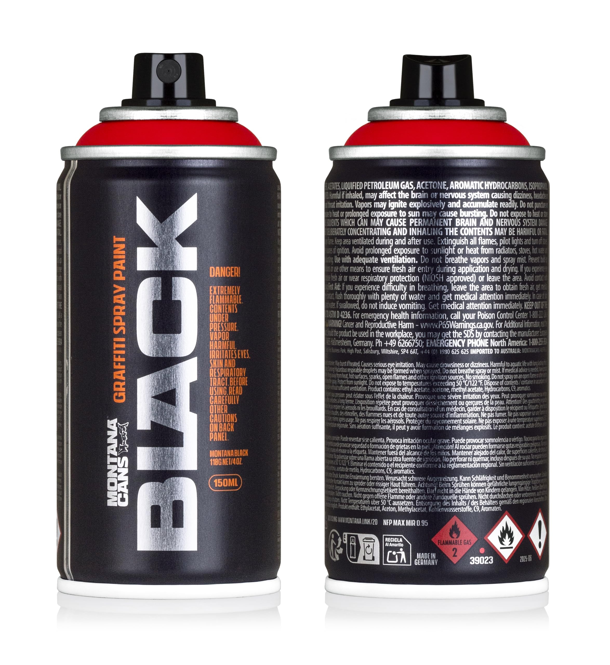 Montana BLACK Pocket Spray Set – 7×150 ml Graffiti Sprühdosen | Hochdeckende Premium-Farben | Schnelltrocknend | Präzise Kontrolle | Für Street Art, DIY & Kunst