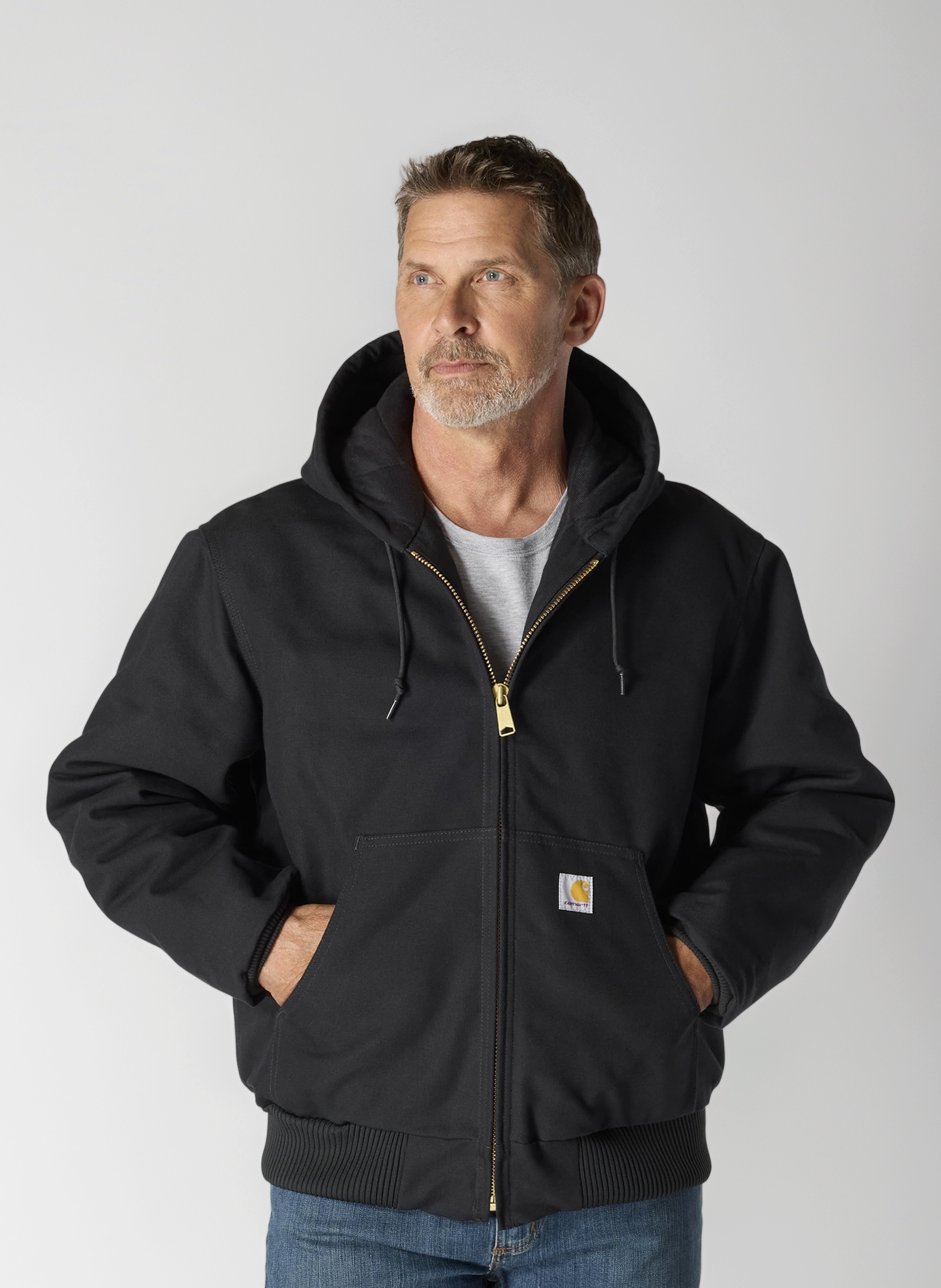 Men's J140 Loose Fit Firm Duck Insulated Flannel-lined Active Jac Jacket