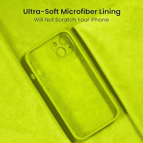 Miniatura 419 de FireNova Funda para iPhone 14 Pro, funda de silicona mejorada [protección de cámara] con [2 protectores de pantalla], forro interior de microfibra