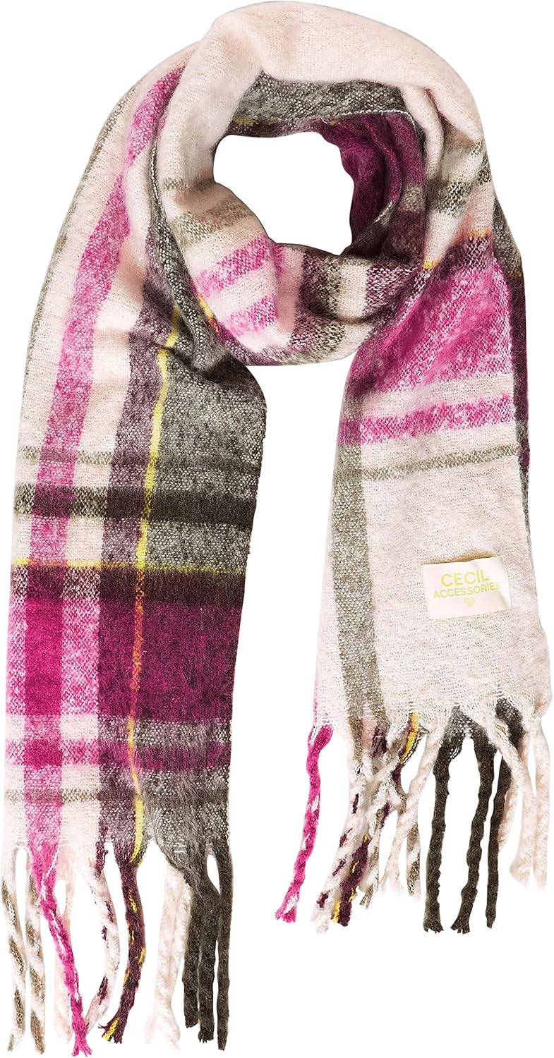 Cecil Damen Teddy Schal - Weich 110cm Kuschelschal