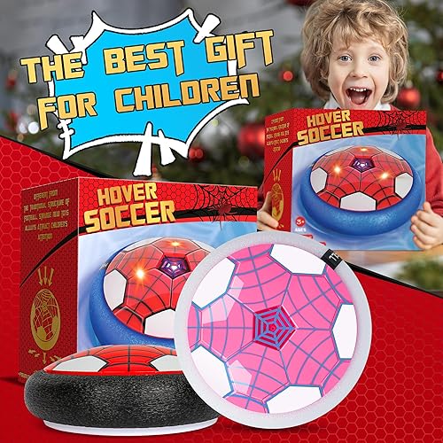 Miniatura 5 de Hover Balón de fútbol, paquete de 2, juguetes de fútbol de interior para niños, juegos deportivos geniales para niños y niñas, regalos de cumpleaños