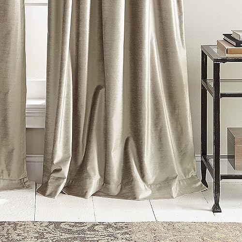 Miniatura 3 de DKNY Cortinas modernas con forro de terciopelo anudado para sala de estar o dormitorio, 50 x 96 pulgadas, juego de 2 paneles de cortina a juego,