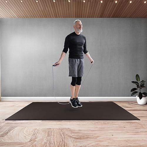 Miniatura 8 de Large Yoga Mat - 6x4 Wide Exercise Mat - 8mm Thick Non-Slip Workout Mat