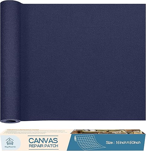 Parche de reparación de lona de 12 x 40 pulgadas, autoadhesivo, impermeable, parche de tela para sofás, tiendas de campaña, muebles, bolsas de mano,