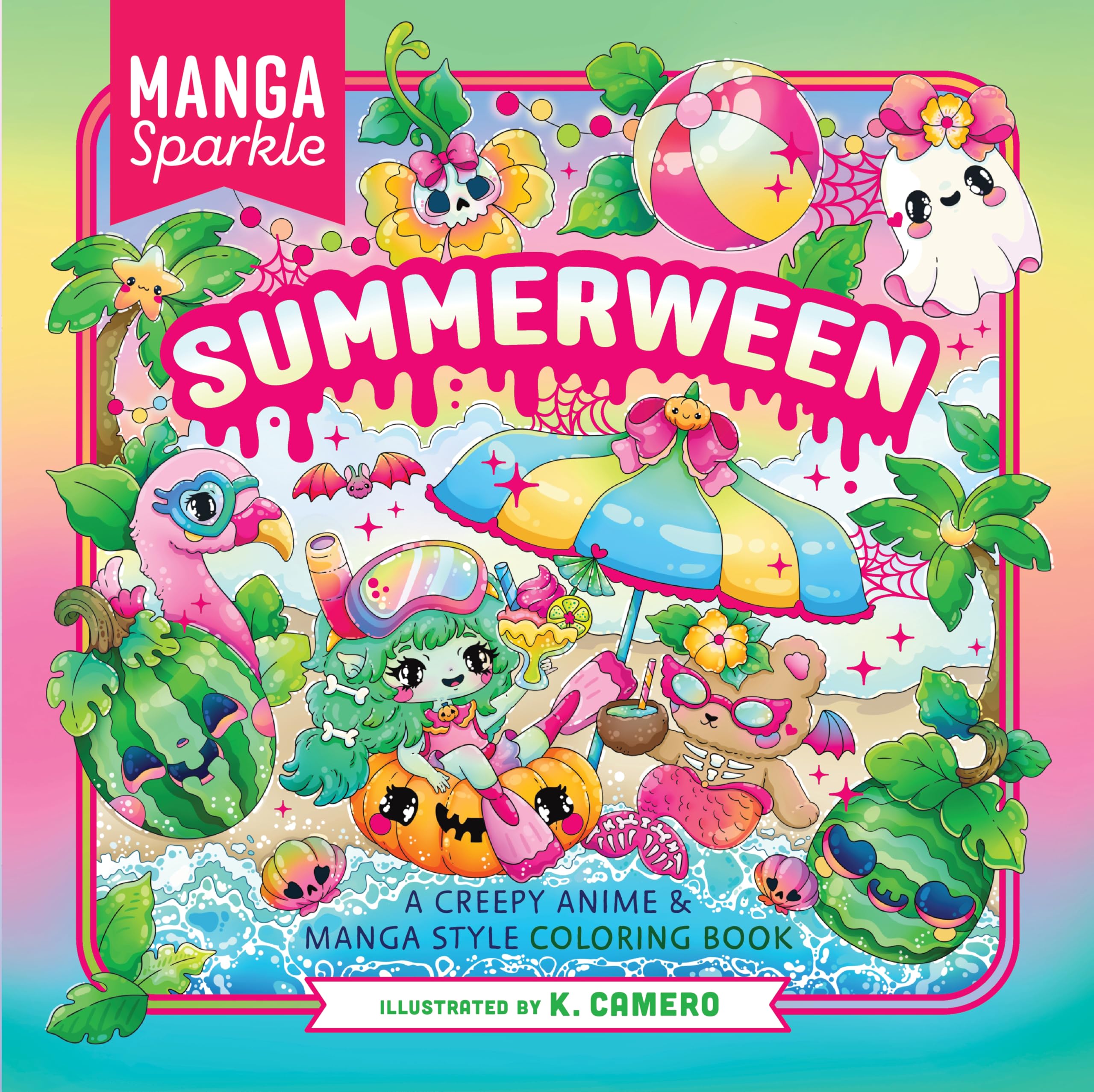 Manga Sparkle: Summerween : A Creepy Anime & Manga Style Coloring Book