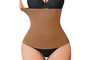 Women's Brown Waist Trainer Tummy Control Waist Cincher Slim Body Shaper