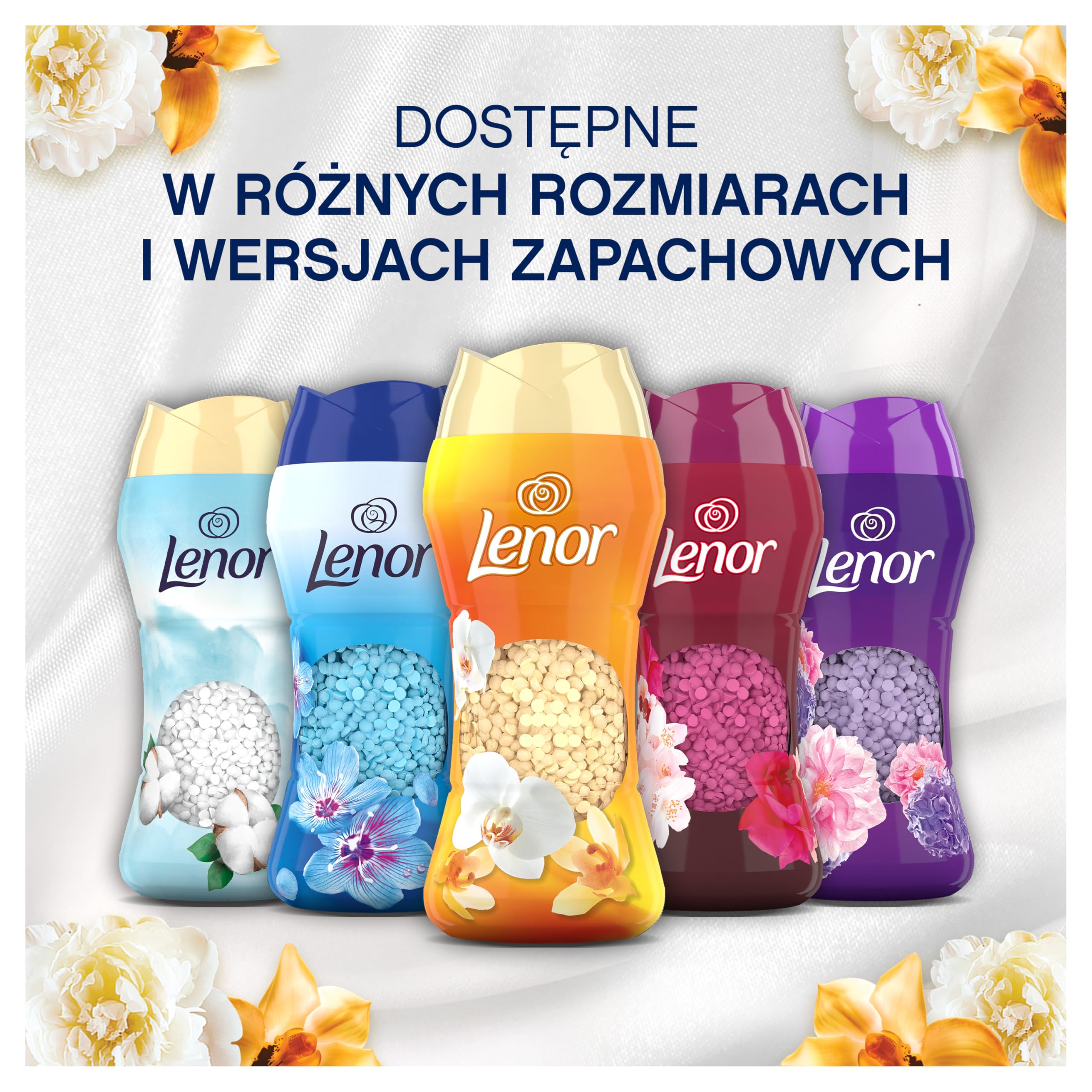 Lenor Perfumowane perełki zapachowe do prania 6x495g, Gold Orchid & Vanilla