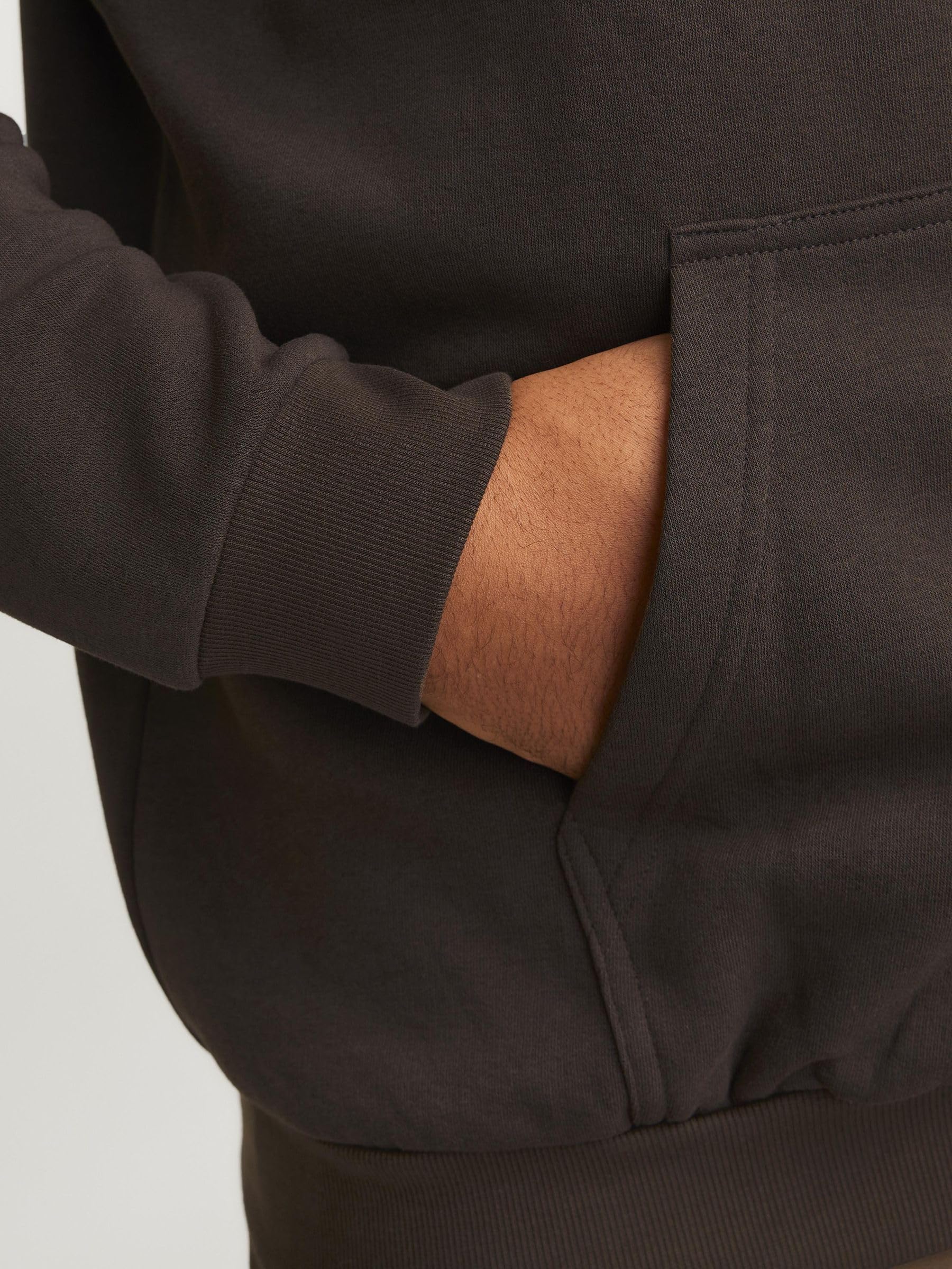 Jack & Jones Jjebradley - Felpa con Cappuccio Noos Pls Felpa con Cappuccio Uomo (Pacco da 1)