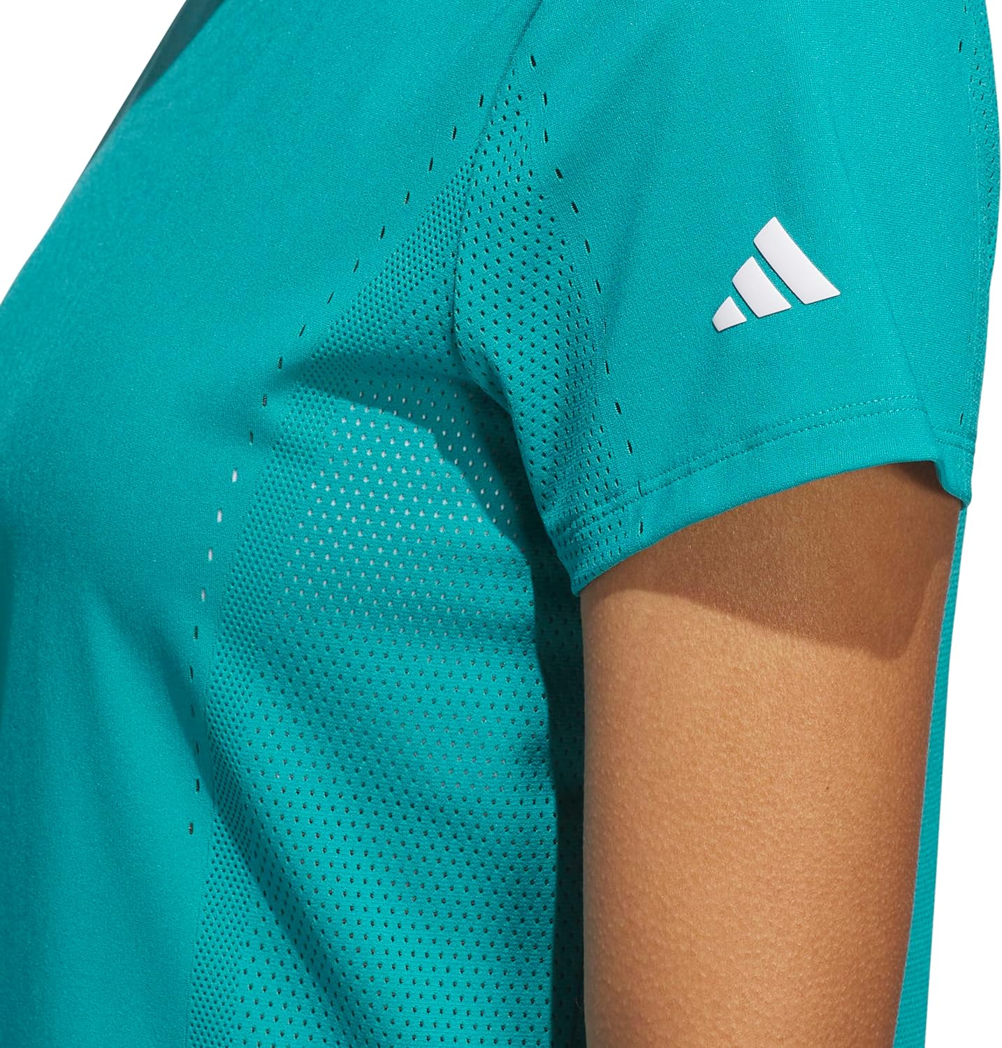 adidas Women's Ultimate365 Tour Engineered Short Sleeve Slim Top - Image 7