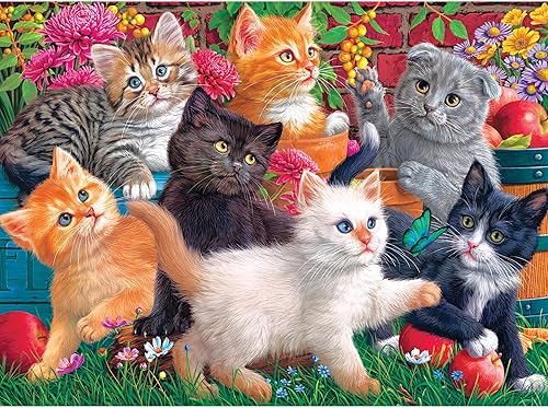 Miniatura 1 de Cra-Z-Art - RoseArt - Fancy Cats 750PC - Gatitos en juego