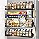 4 Pack Moveable Fridge Magnetic Spice Racks,Metal Black