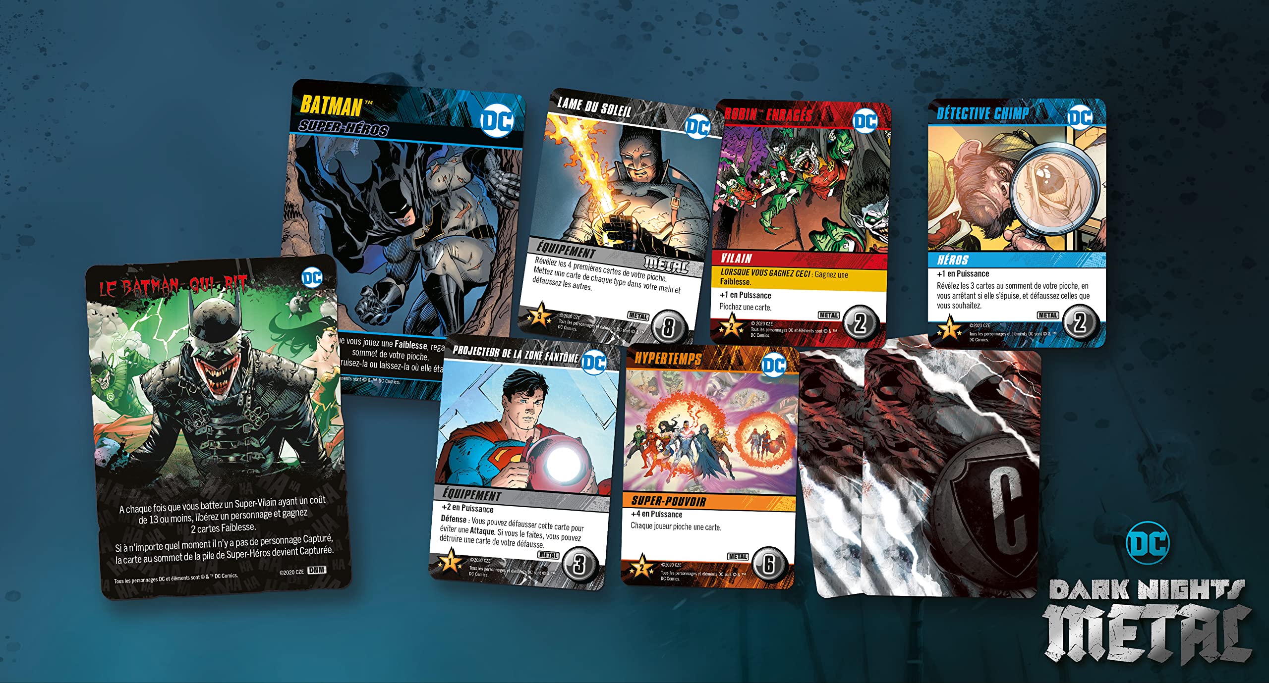 Don't Panic Games | DC Comics Deck-Building Game : Dark Nights Metal (Stand Alone) | Jeu de société | À partir de 14 Ans | 2-5 Joueurs | 45 Minutes