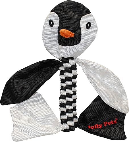 Jolly Pets Flathead TugSqueak - Juguete para perro, pingüino, pequeño (FHP5)