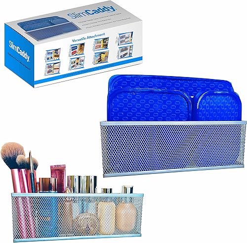 Slim Caddy Organizador adhesivo grande para puerta de gabinete  Optimiza el espacio de tu gabinete  Organizador de tapas de plástico de cocina,