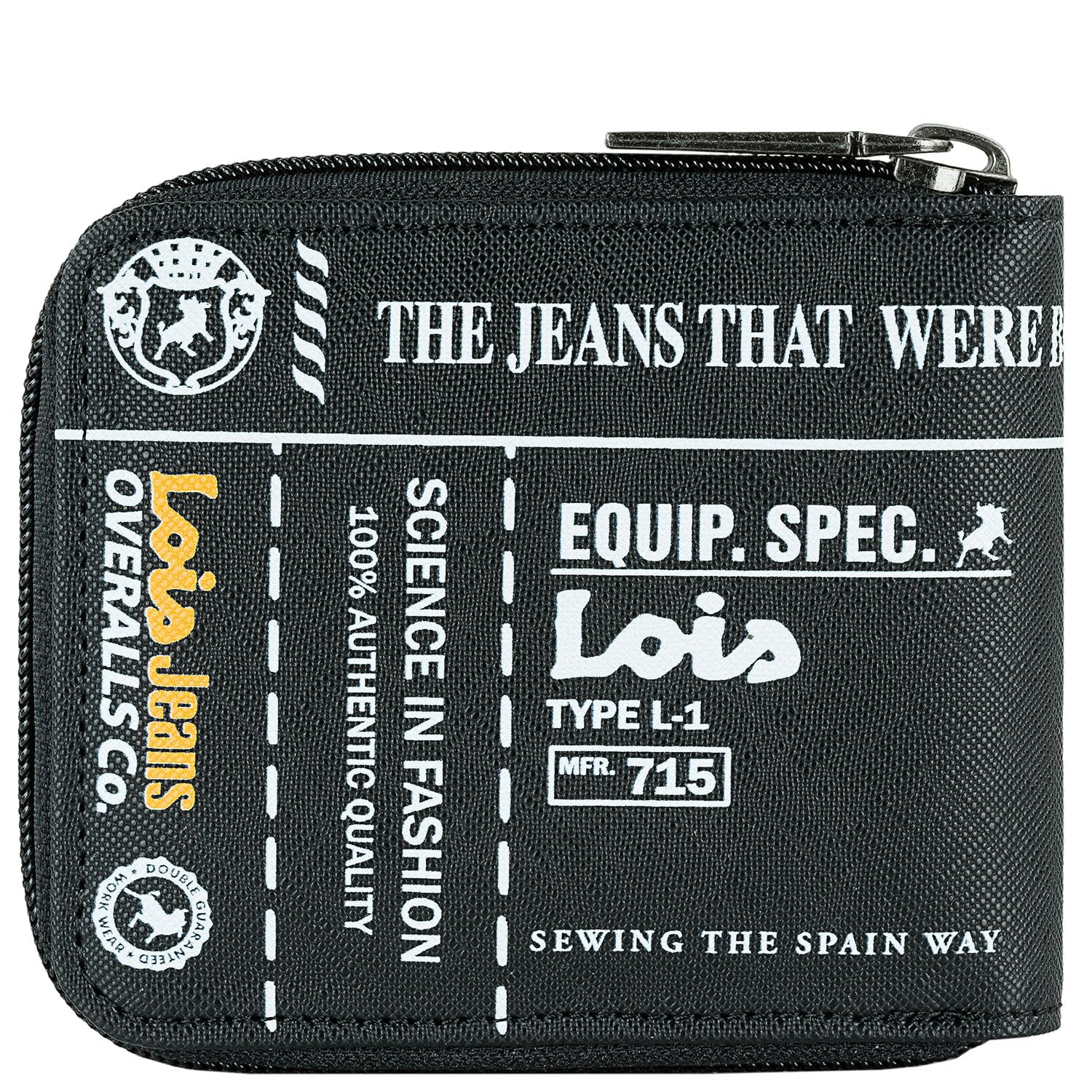 Cartera Juvenil Negro De Polipiel/Nylon Resistente Para Chico Deporte Casua
