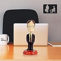 Vista 6 de Scott's Tots Dwight Schrute Bobblehead de The Office - La mercancía definitiva para los fanáticos de la oficina - Regalos de oficina