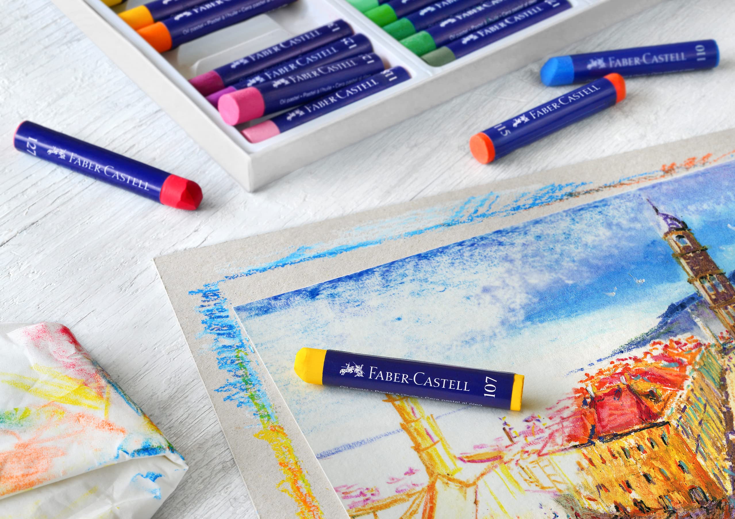 FABER-CASTELL 127024 Astuccio 24 Pastelli Oil Pastels