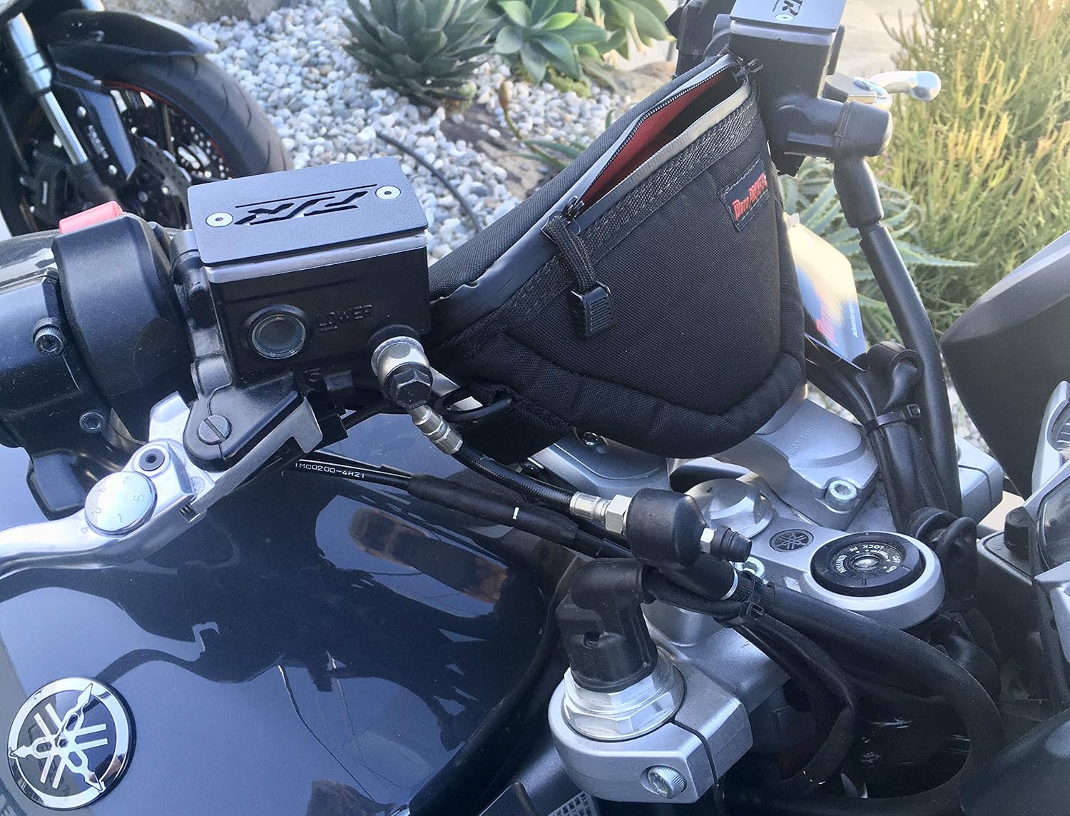 Moto Pockets RT / K1600 Handlebar Bag for BMW Touring Motorcycles, Weather-Resistant, Black