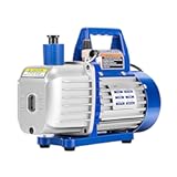 VIVOHOME 110V 1/2 HP 5 CFM Dual Stage Rotary Vane HVAC Air Vacuum Pump with Oil Bottle