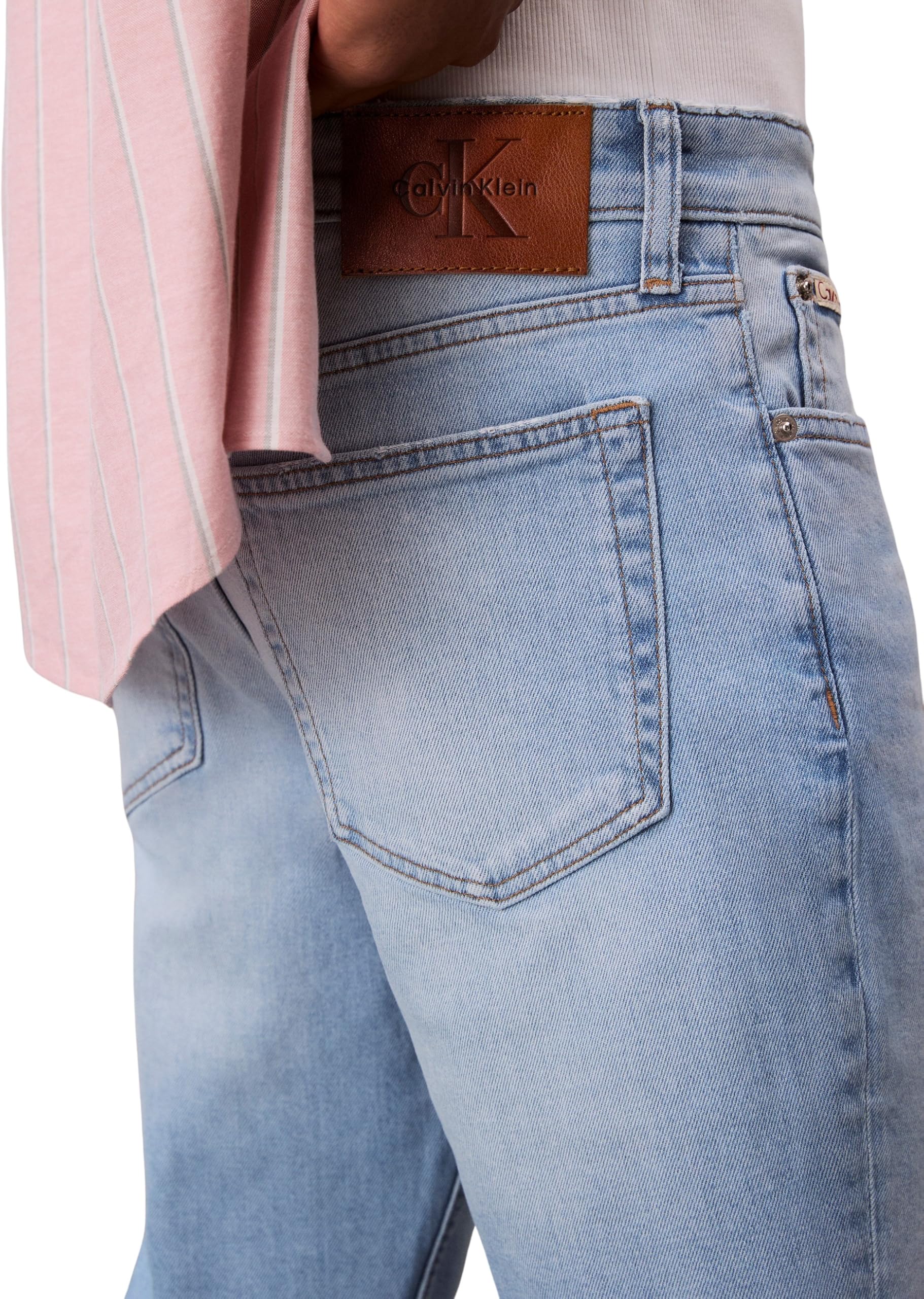 Calvin Klein - Slim Lt WT Zander Lt Blue Jean Lv04rc757g, Jeans Unisex - Adulto