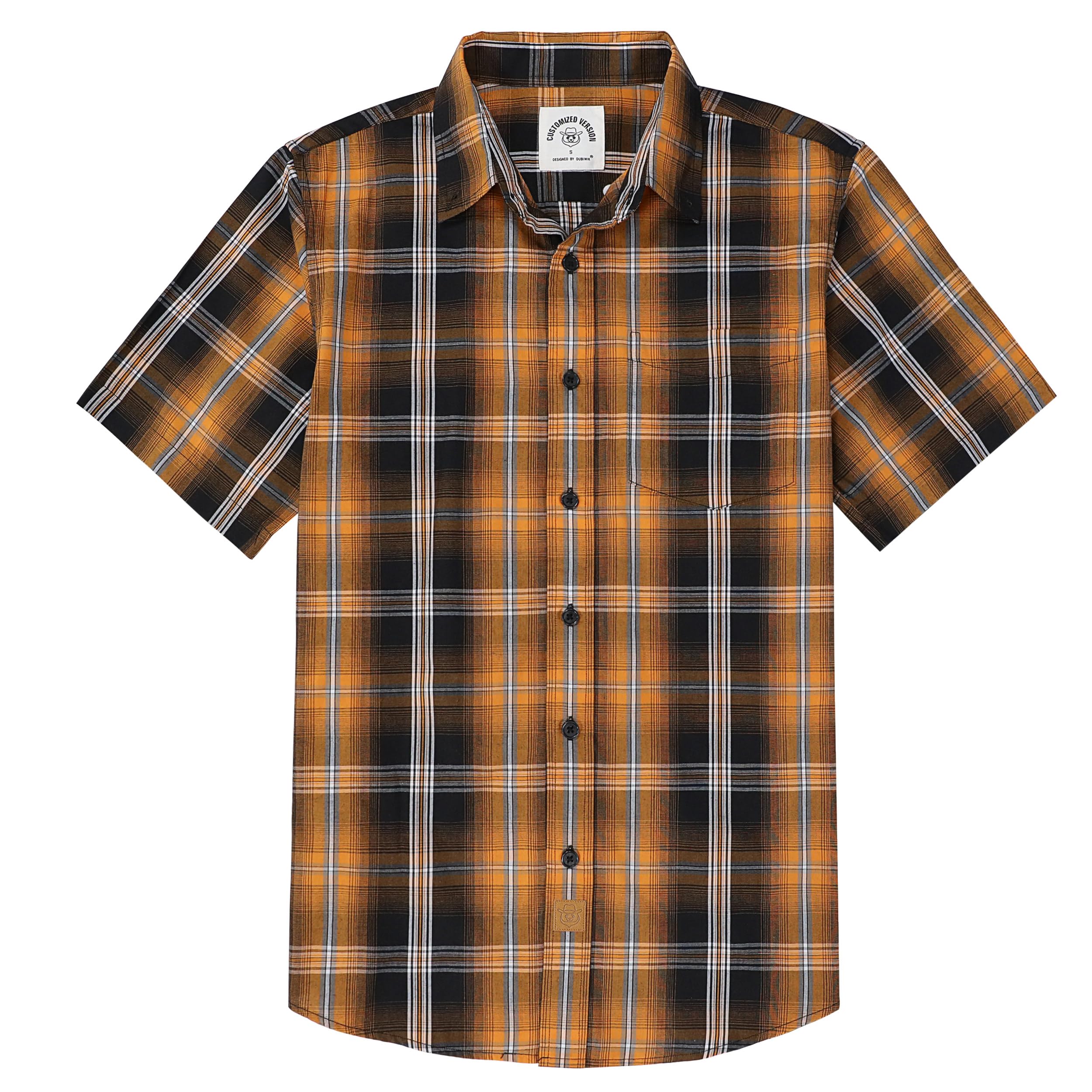 Dubinik® Short Sleeve Shirts for Men Soft Breathable Summer Button Down