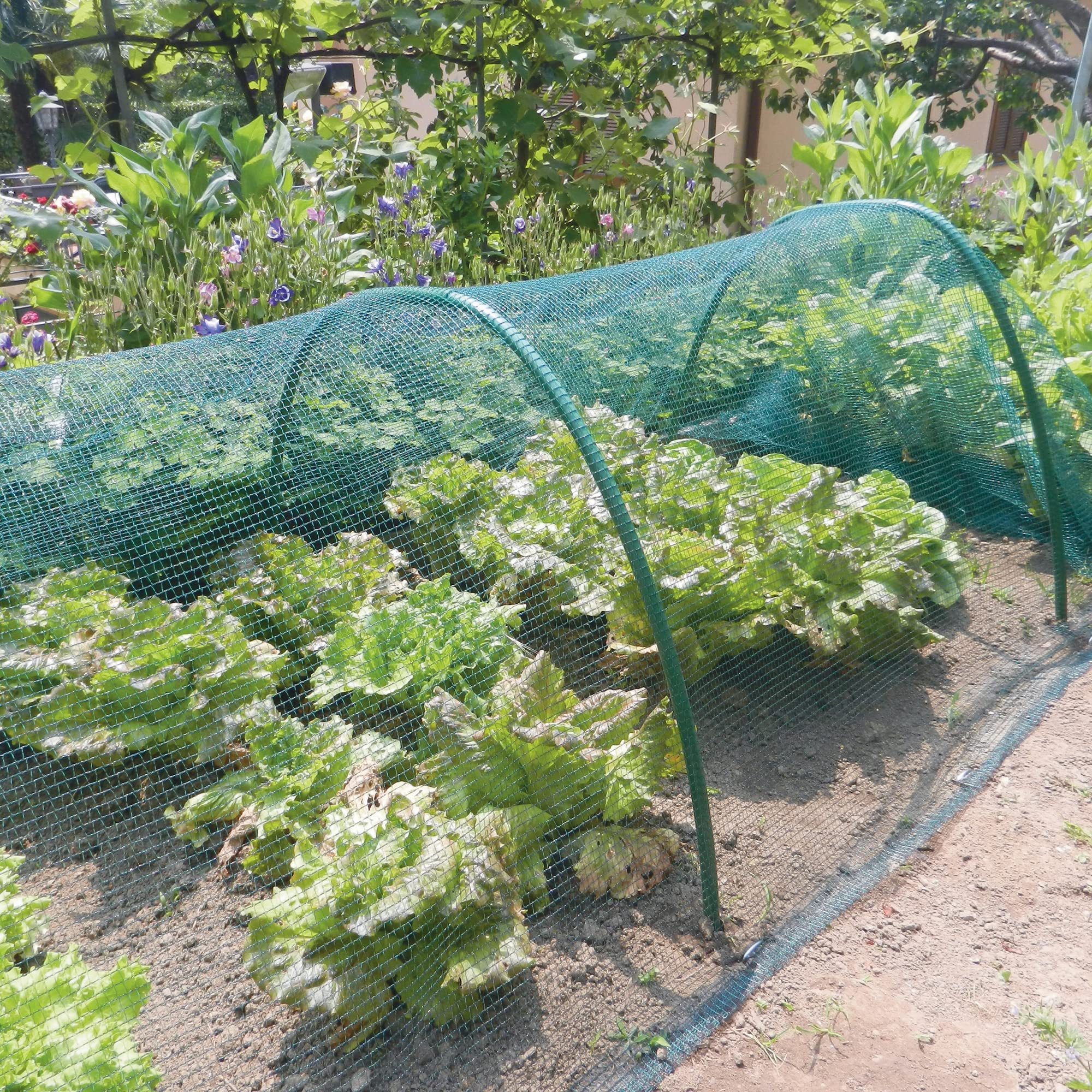 Tenax Malla Antigranizo Defender 4,00x50 m Verde, Malla Tejida para Proteger contra el Granizo los Cultivos y los Frutos