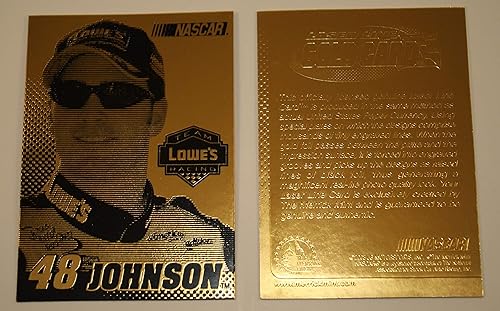Jimmie Johnson 2003 Laser Line Gold Card Lowes #48 NM-MT Edición Limitada NASCAR