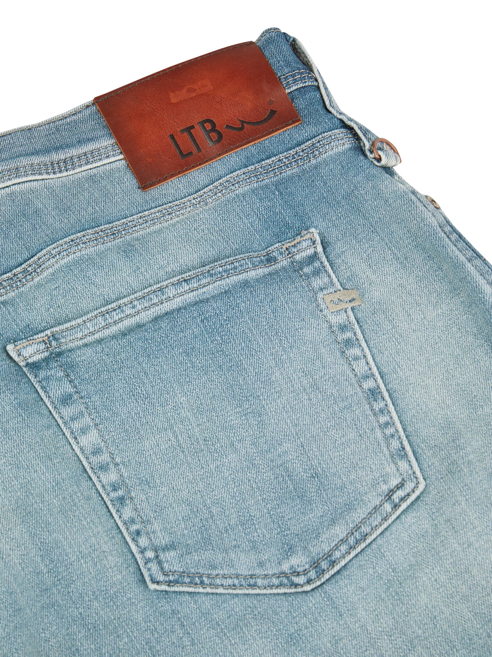 LTB - Jeans da uomo, bermuda Corvin Slim Fit, in cotone, denim, corti, blu, blu scuro, nero, grigio, S, M, L, XL, XXL, 3XL, 4XL, 5XL