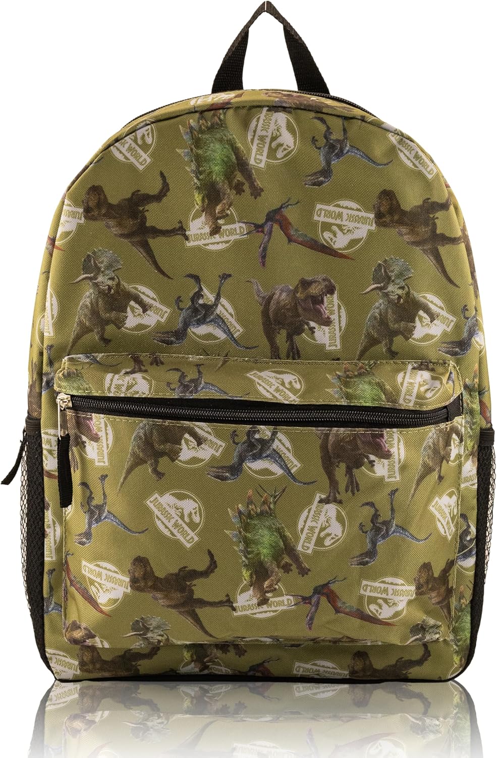 Fast Forward Jurassic World Backpack for Kids | Jurassic World Bookbag Featuring Dinosaur All-Over Print | Toddler Travel Bag, Lightweight Backpack for School | Ages 3+