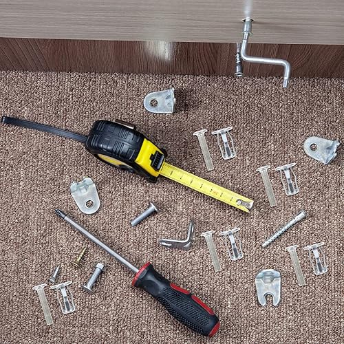 Miniatura 6 de ULTECHNOVO Cavidad de metal hueco fijación ancla de puerta hueco para puerta de 0.000-0.197 in Anclajes de pared huecos extra cortos de aluminio