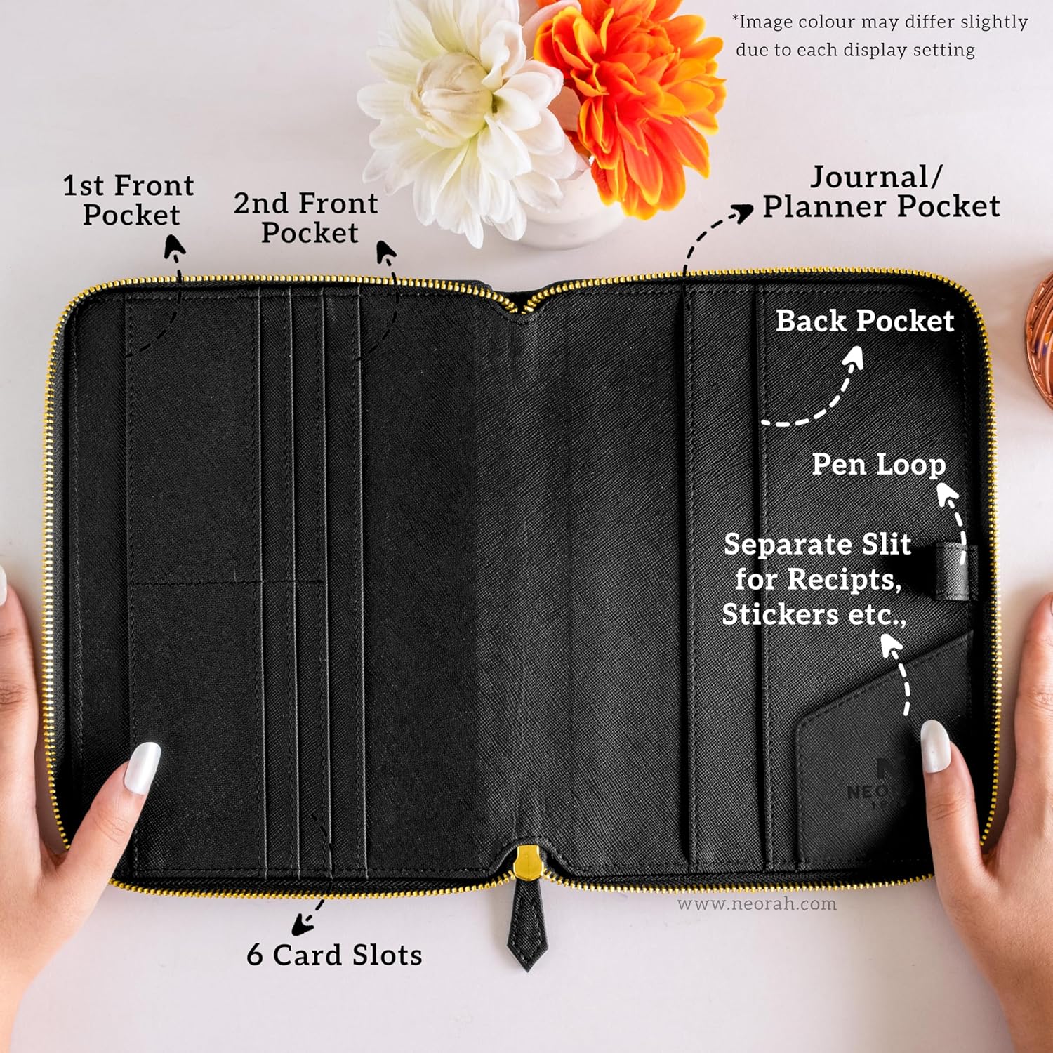 — A5 Travel Journal Notebook Organiser Compendium SLEEVE + Journal - [ DOTGRID JOURNAL INCLUDED ] - Office Diary Notebook Planner Holder - Vegan Leather | Insert any Soft Cover & replace when