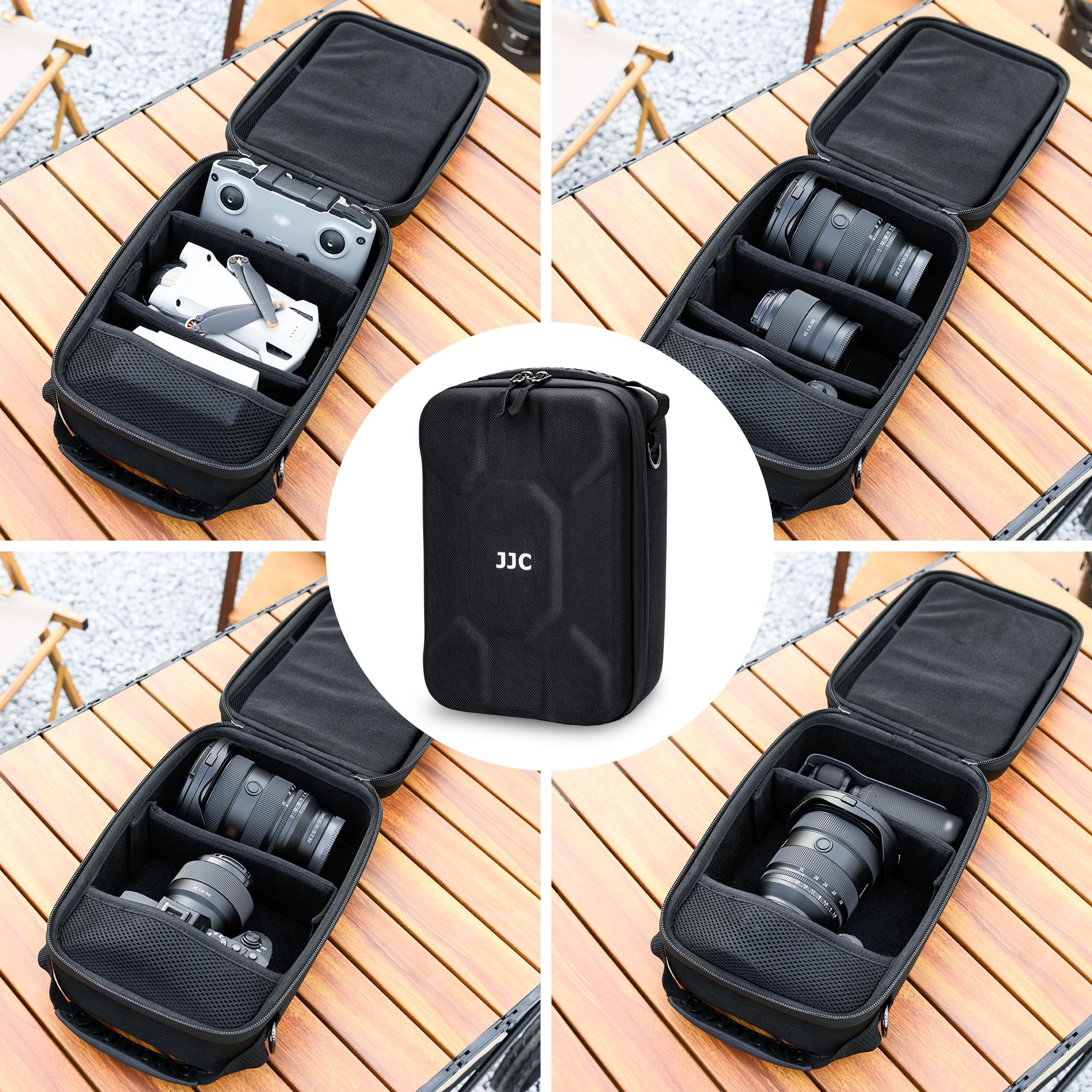 JJC Custodia rigida antiurto per fotocamera, scatola portaoggetti personalizzata per Canon EOS R50 R100 R10 R8 R7 R6 Mark II R5, per Sony A7 IV A7 III A7R V, per Fujifilm X-T5 X-T4 X-T30 II X-S20 X-H2