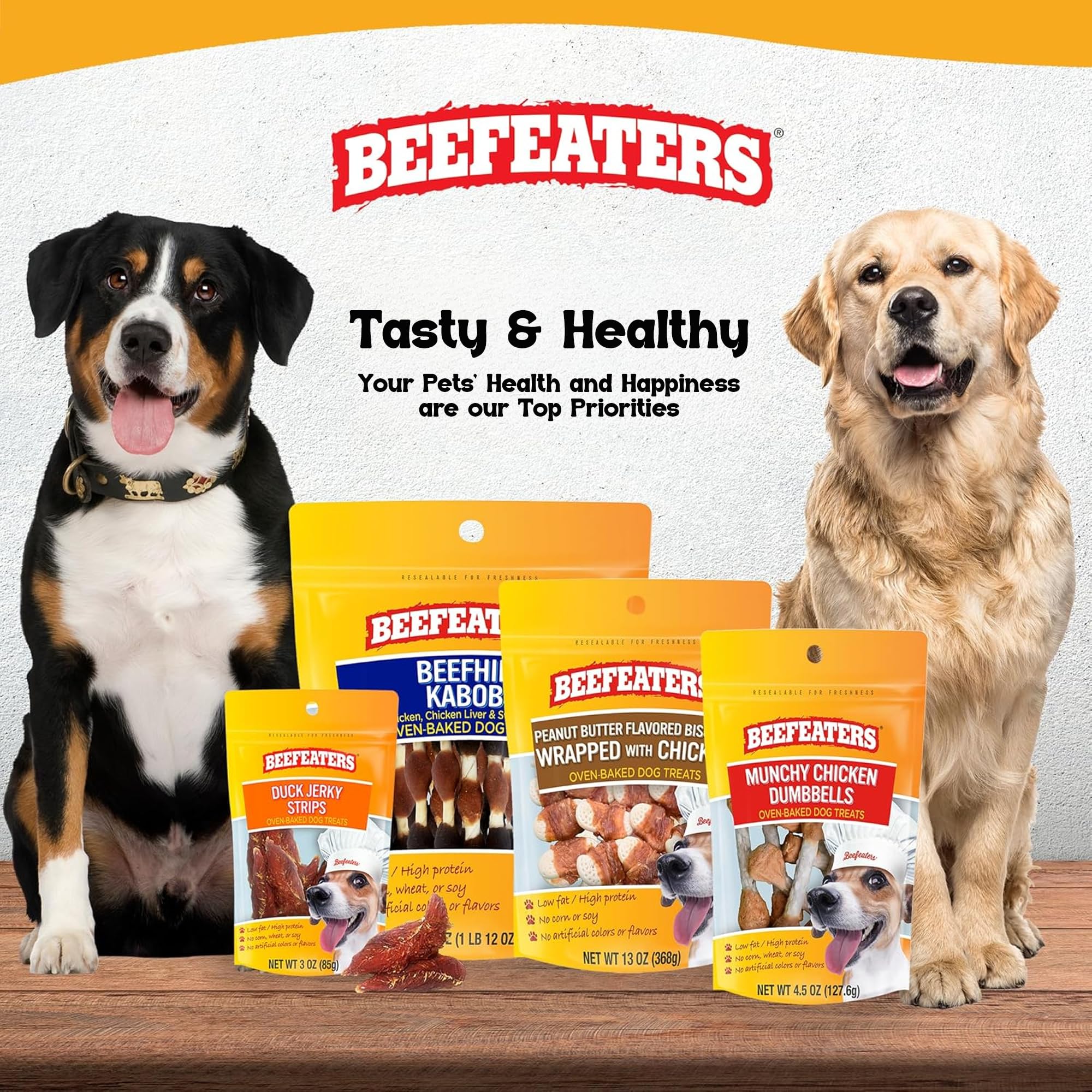 Beefeaters Chicken Jerky Strip Treats for Dogs | 38 oz