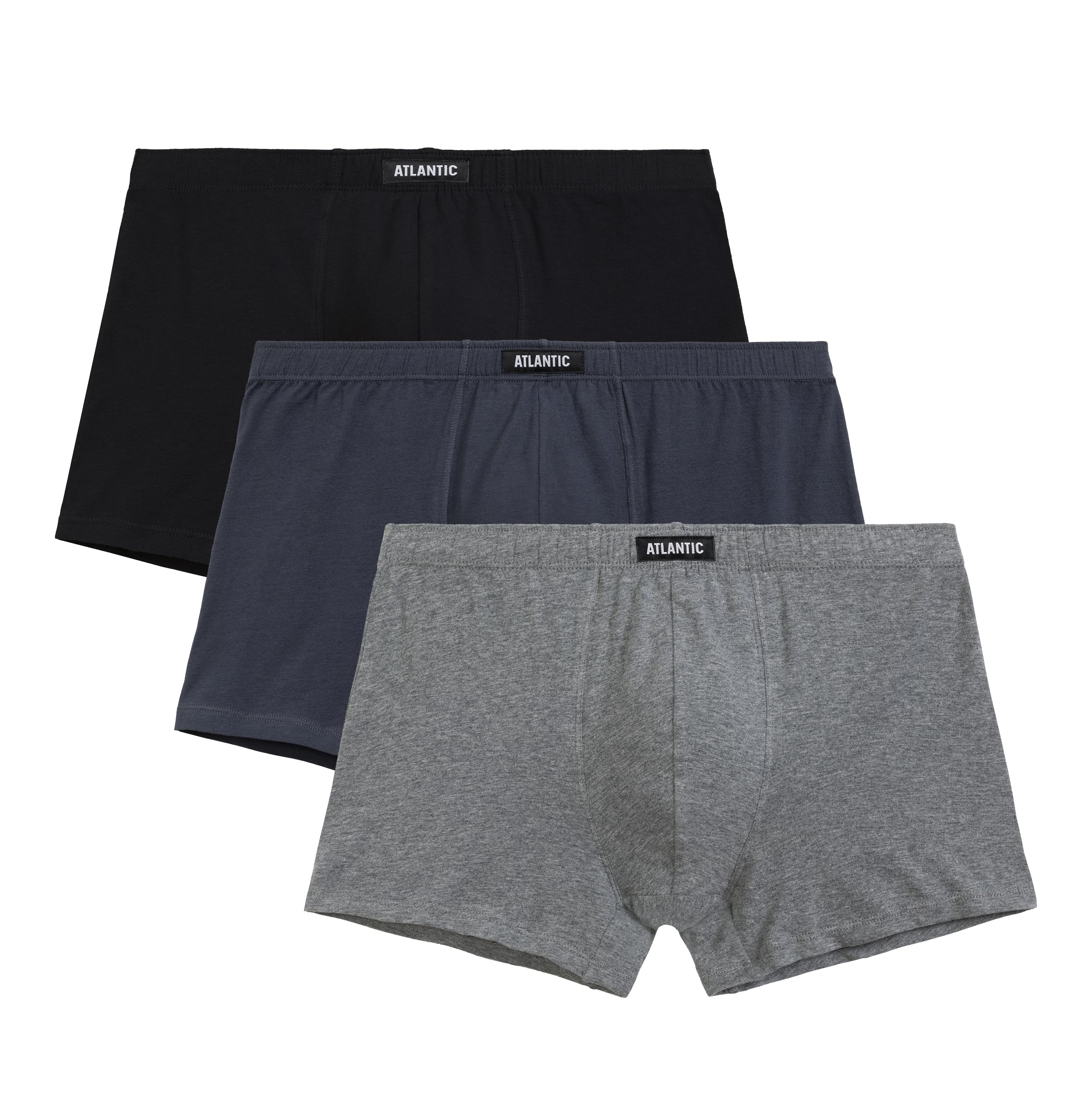 Man boxers ATLANTIC 3Pack - black/gray/graphite