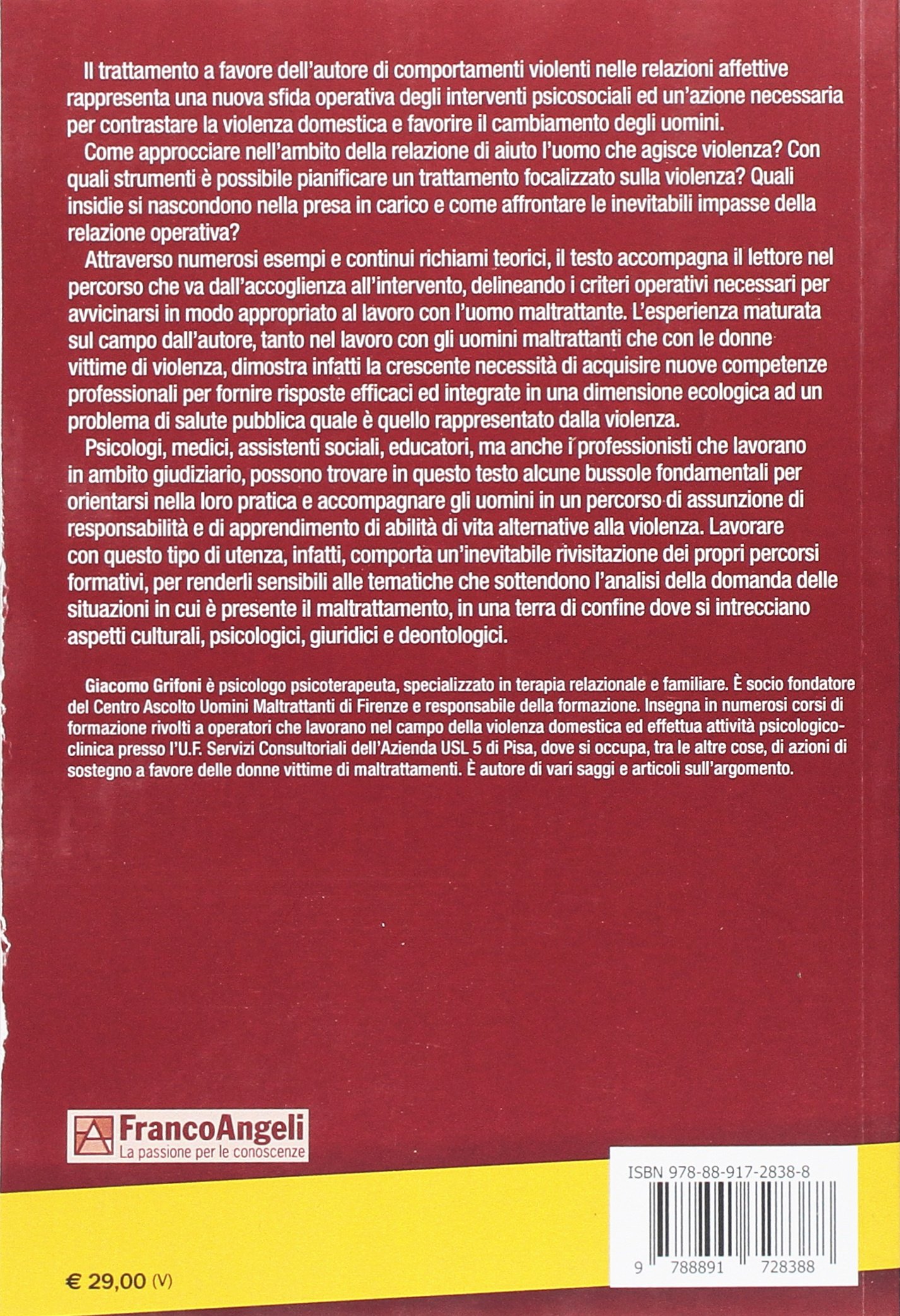 L'uomo maltrattante. Dall'accoglienza all'intervento con l'autore di violenza domestica