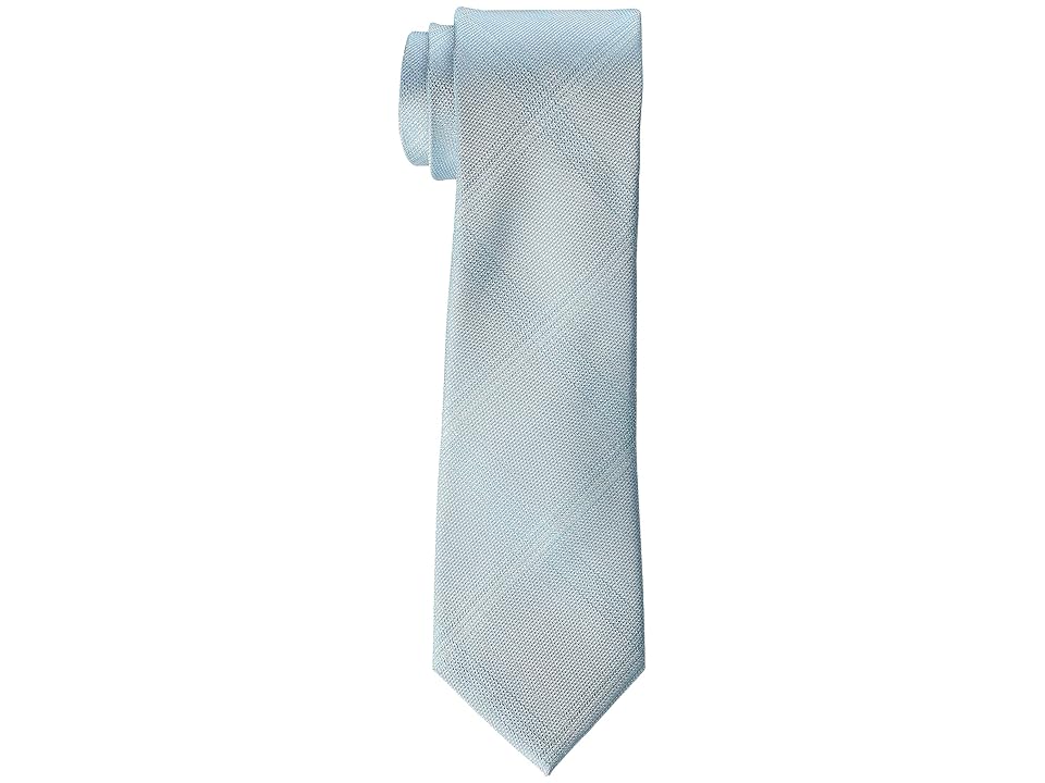 

Kenneth Cole Reaction Fine Texture Grid (Teal) Ties, Blue