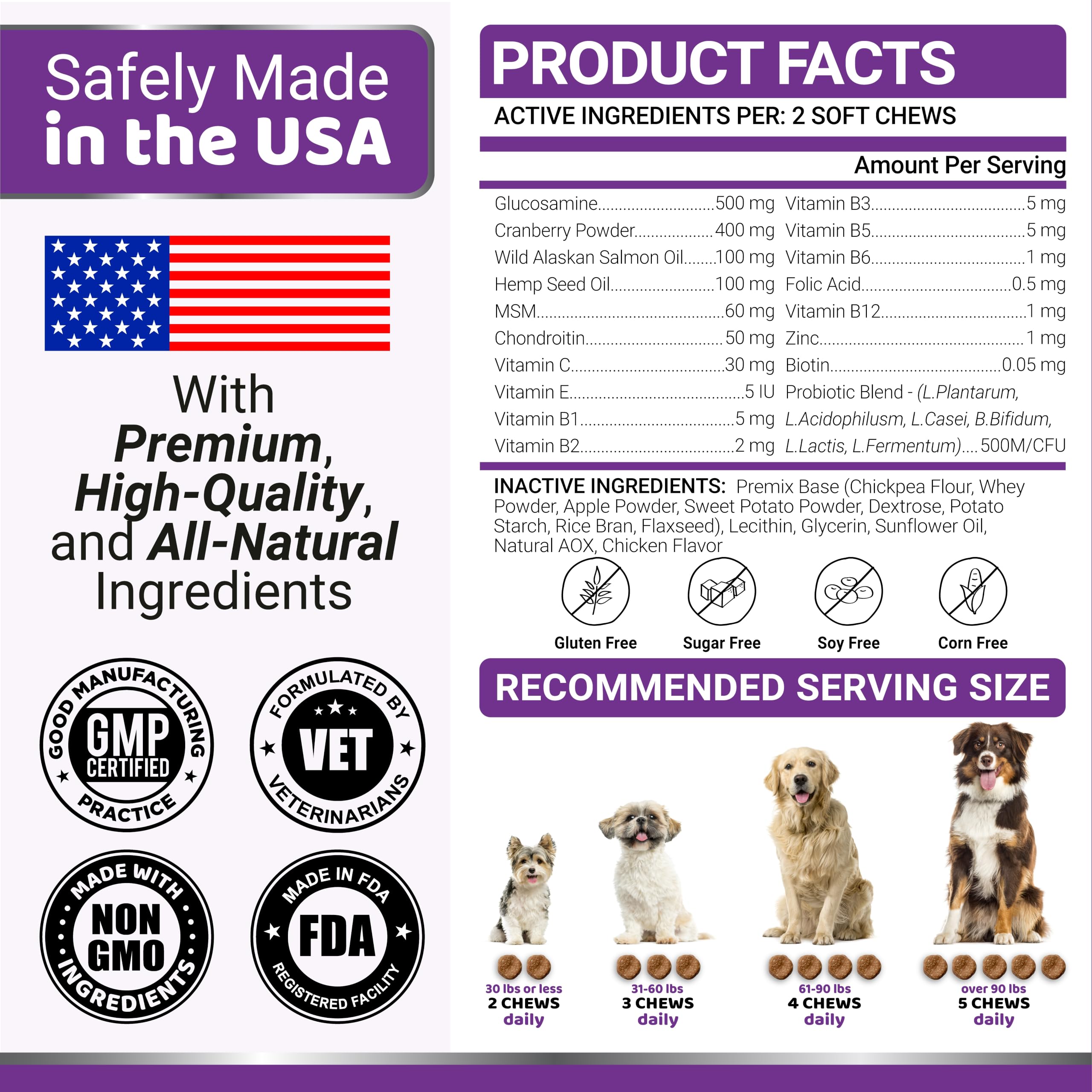 Dog Vitamins and Supplements - 170 Chews - Dog Multivitamin Chewable — Amazon image 9