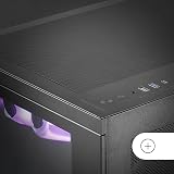 Mars Gaming MC-3TCORE, Custom ATX Gaming Case, Removable Tempered Glass Triple Window, Dual Camera, Reverse Connector Backplane Compatible Semitower, Liquid Cooling Support, Black - 6