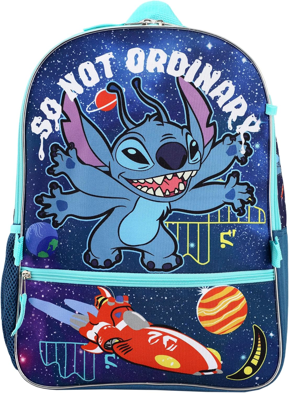 BIOWORLD Unisex Lilo & Stitch 5 Piece Backpack Set (Little Kid/Big Kid), Purple, One size - Image 2