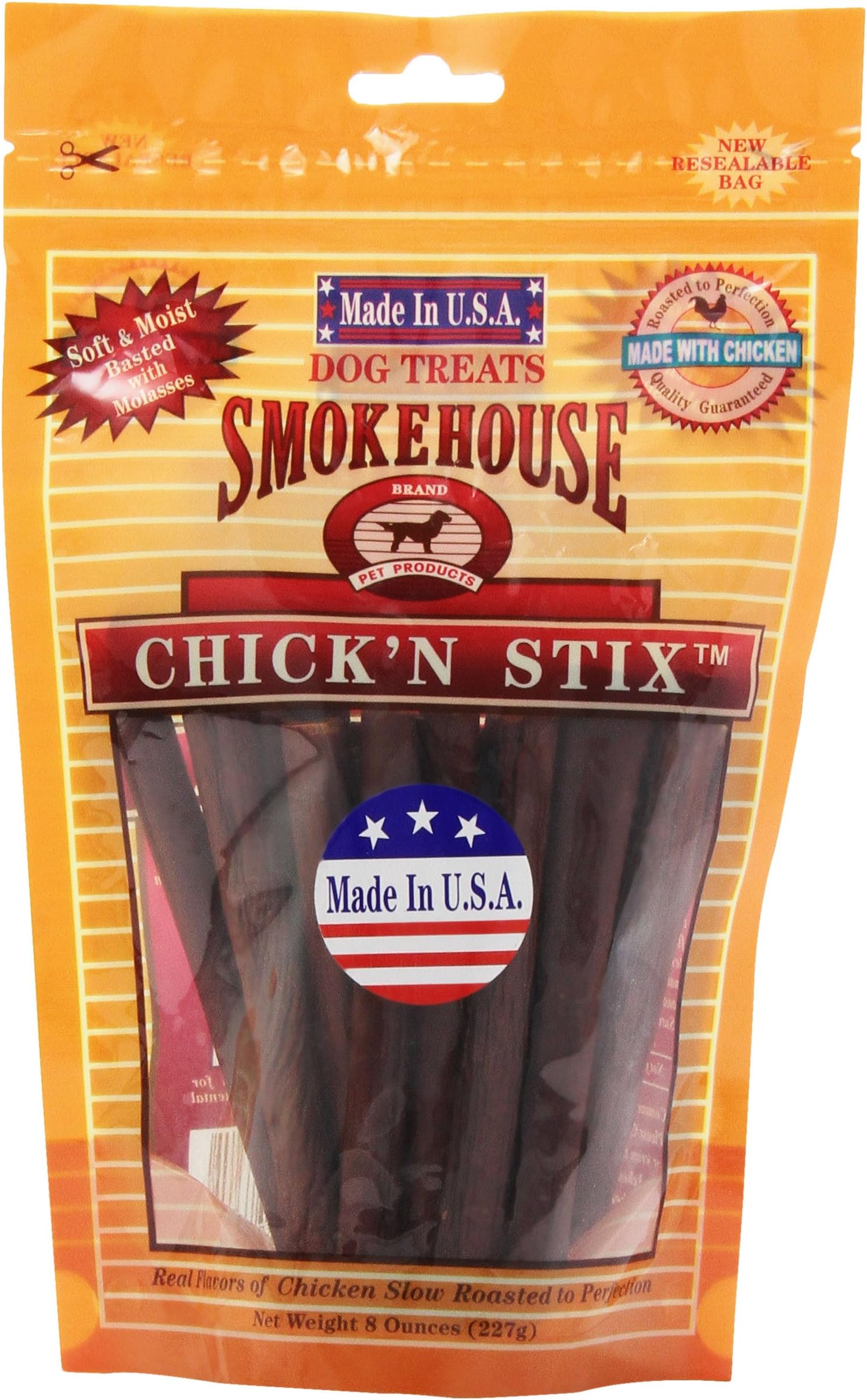 SmokehouseChicken Stix Dog Treats, 8-Ounce