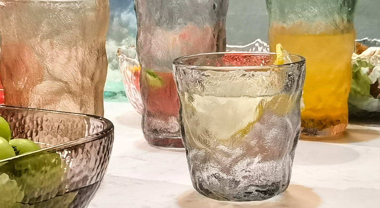 Amazon.com | TOSSOW Drinking Glasses Set of 2,Mixed Drink