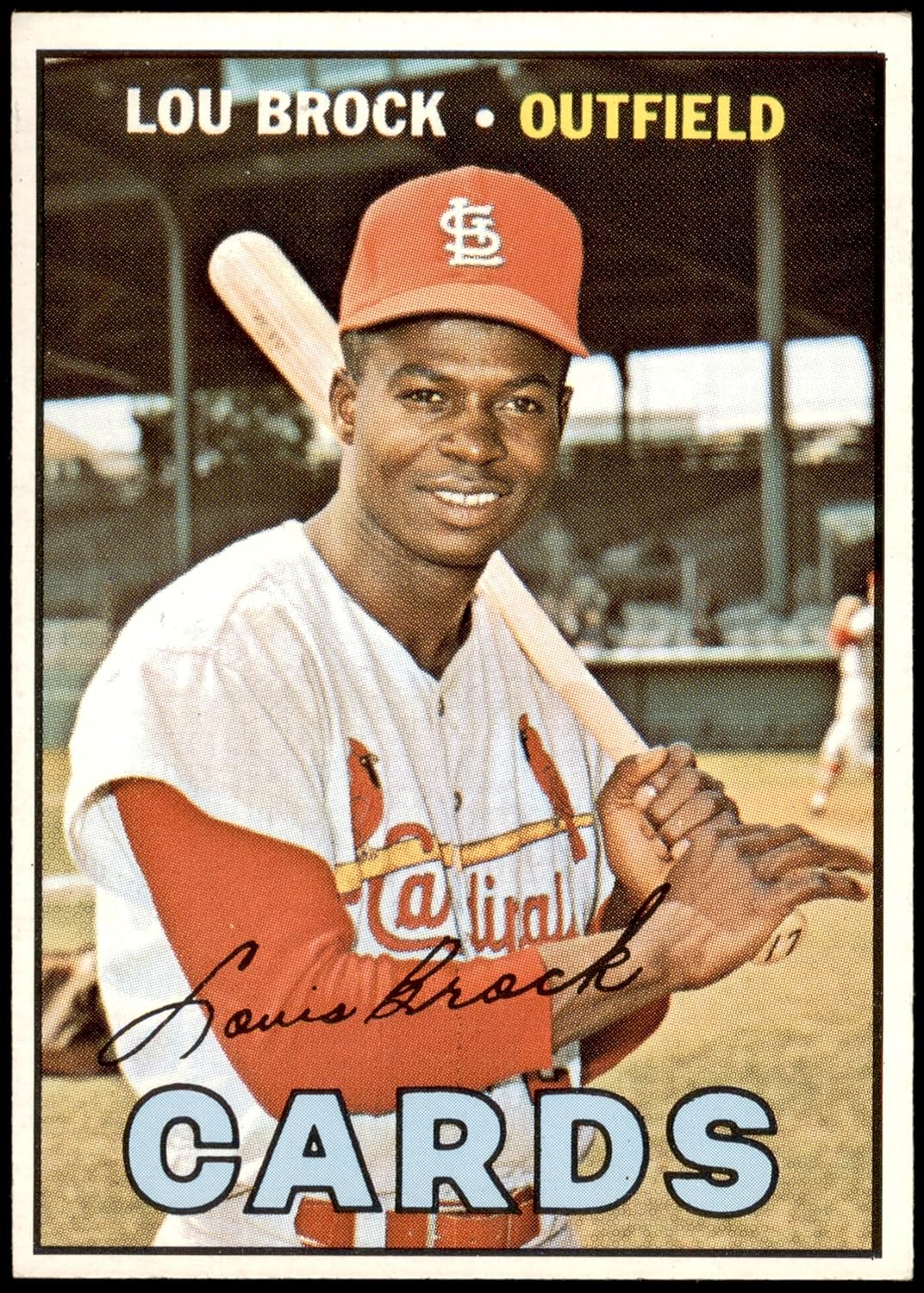 1967 Topps #285 Lou Brock St. Louis Cardinals (Baseball Card) NM Cardinals