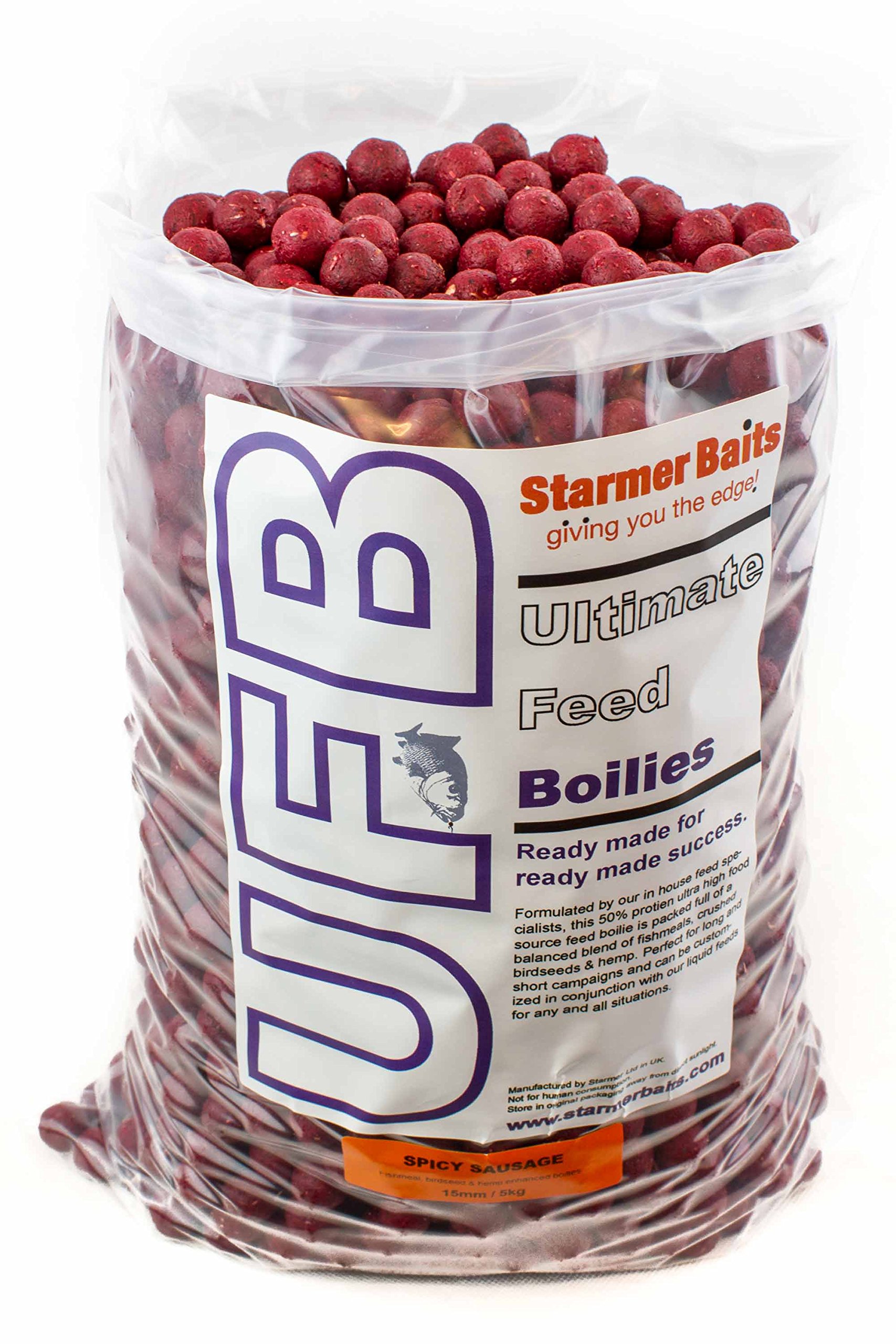starmerbaits Ultimate feed boilies / 15mm / 5kg / Spicy sausage โ image 1