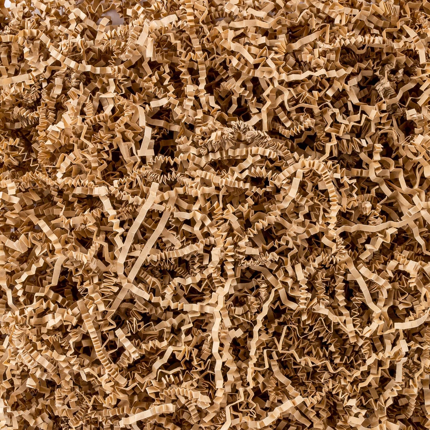 Sukh Brown Crinkle Paper Filler - Mother's Day Shredded Paper for Gift Baskets & Box, Crinkle Cut Paper Stuffing for Christmas, Halloween, Thanksgiving, Valentine's Day, Easter, Wedding, Birthday 5OZ