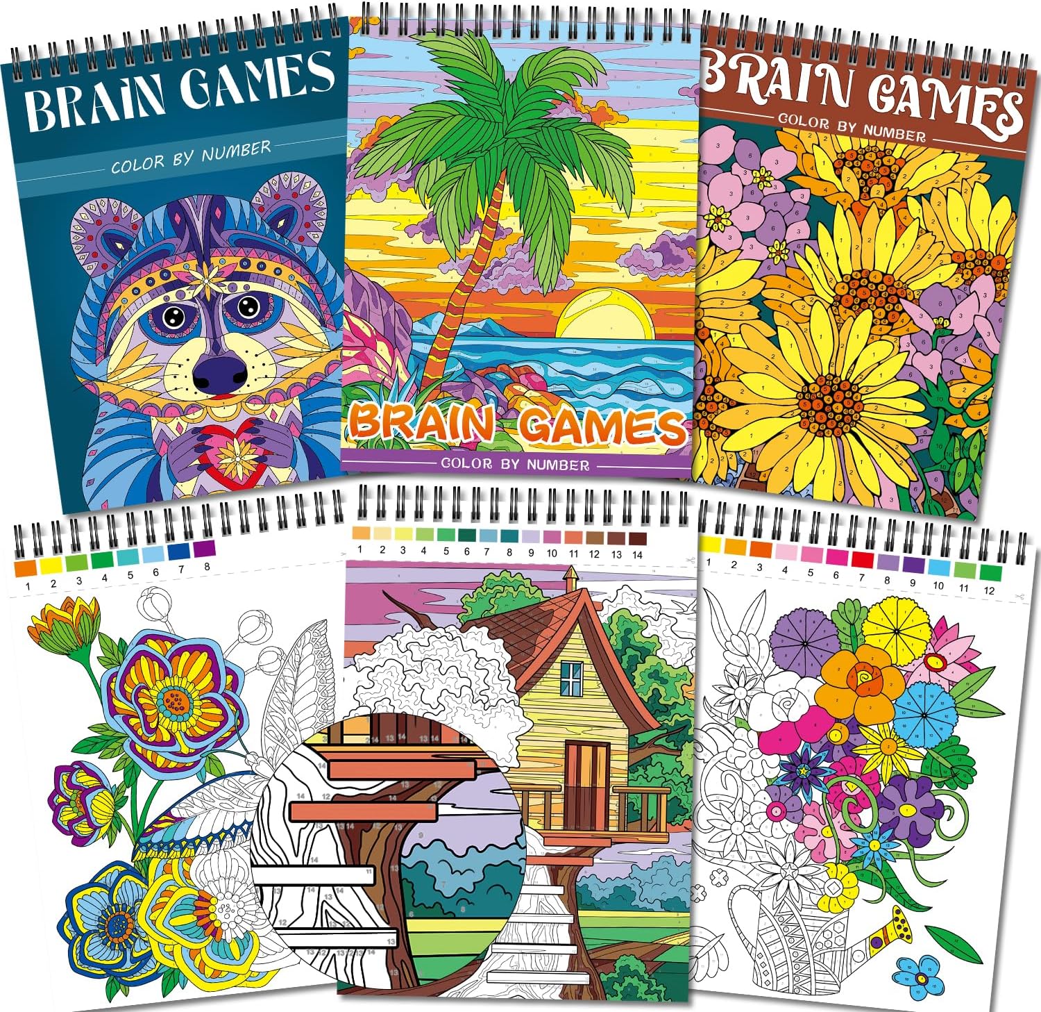 Kalysky Adult Coloring Books Set:3 Coloring Books