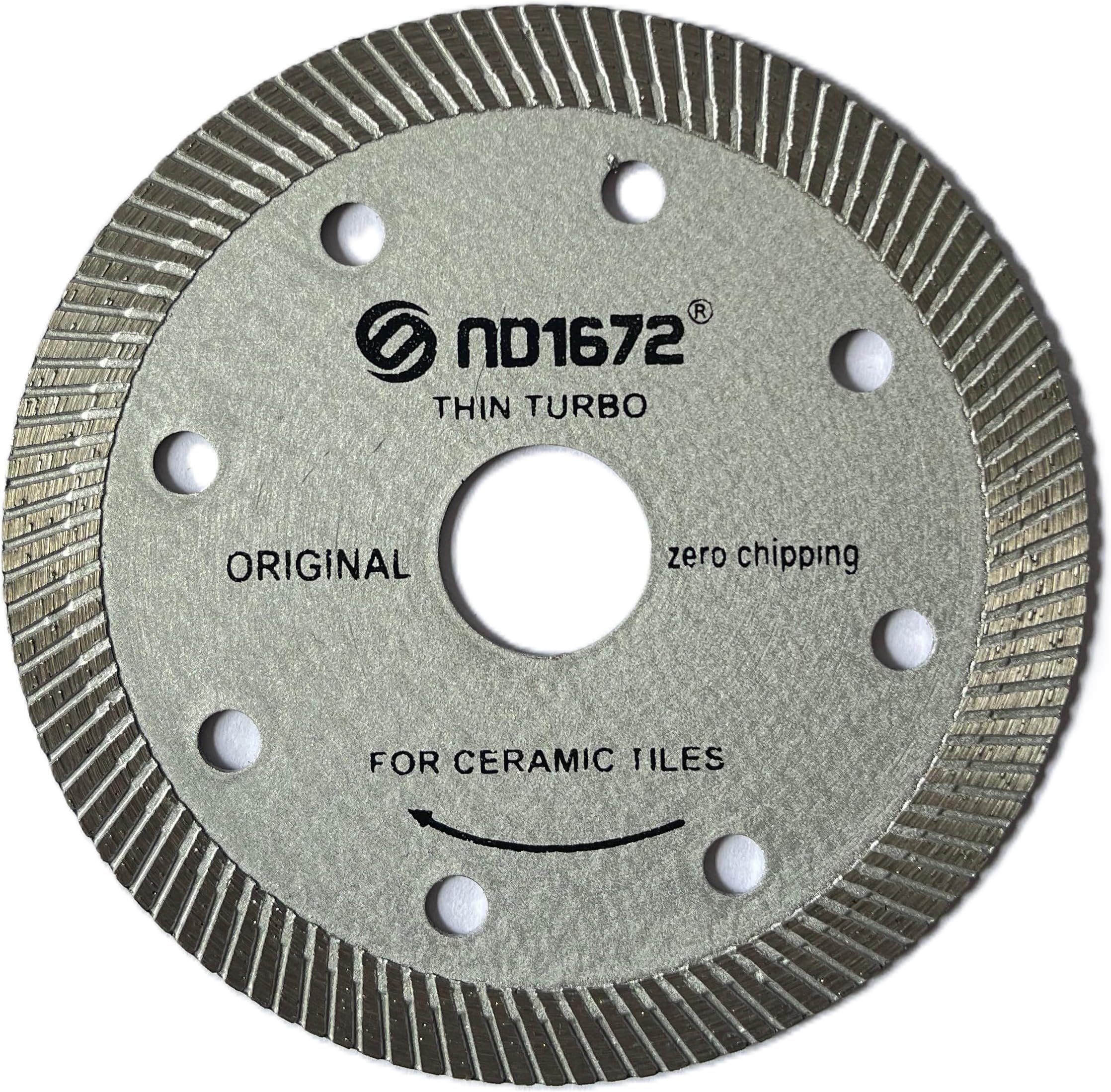 4 INCH 110MM TILE CERAMIC ITALIAN STONE ZERO CHIPPING CUTTING BLADE (PACK OF 2PCS)